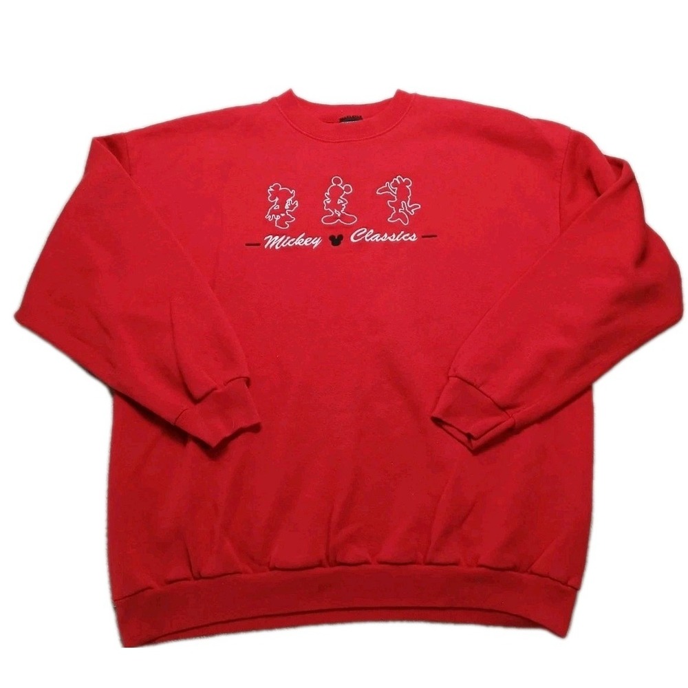 Disney Genuine Mickey Jerry Leigh Mens xl Crewneck Embroidered unlimited vintage